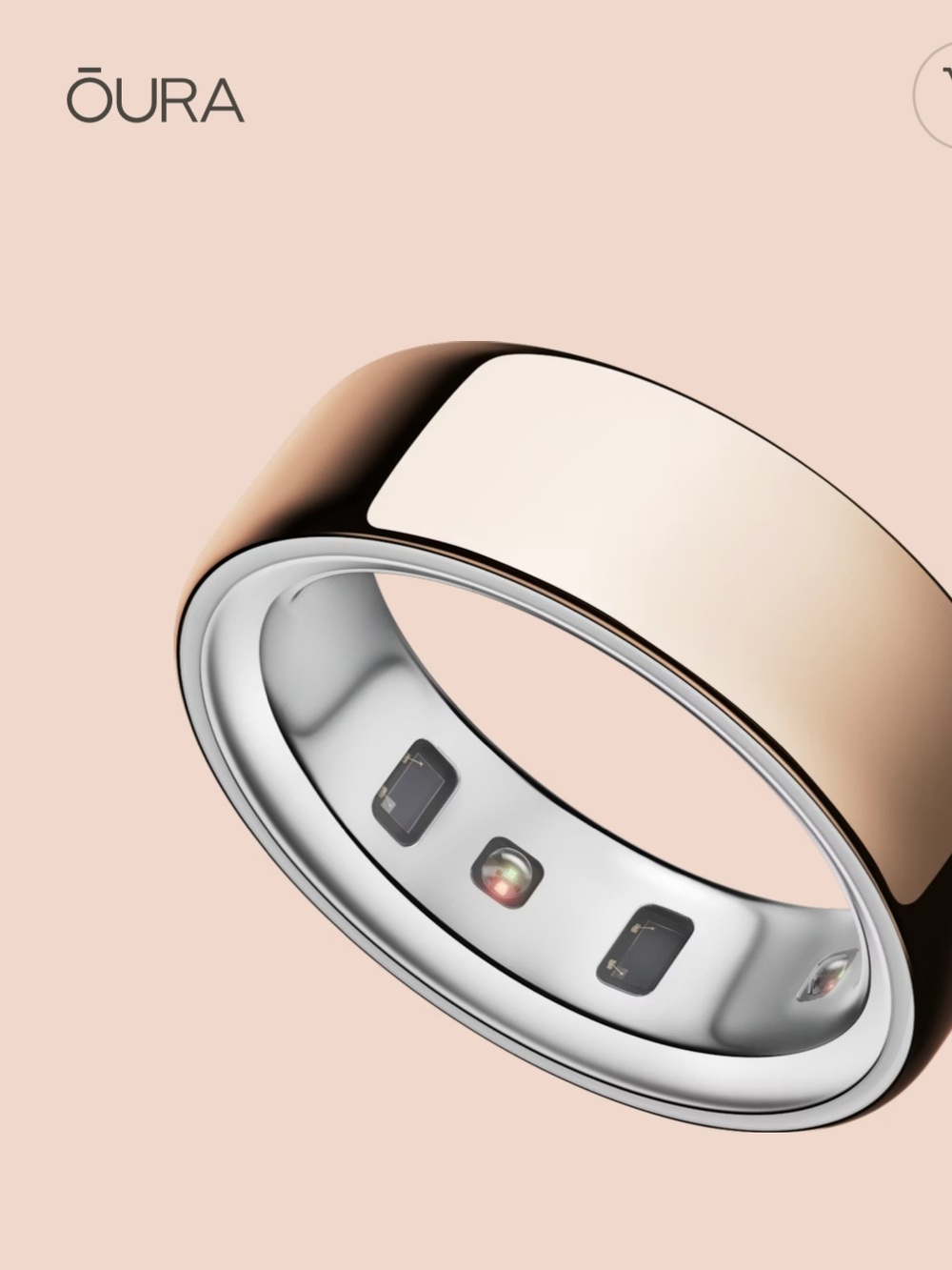 Oura Ring (Rose Gold & Silver) Smart Health Ring